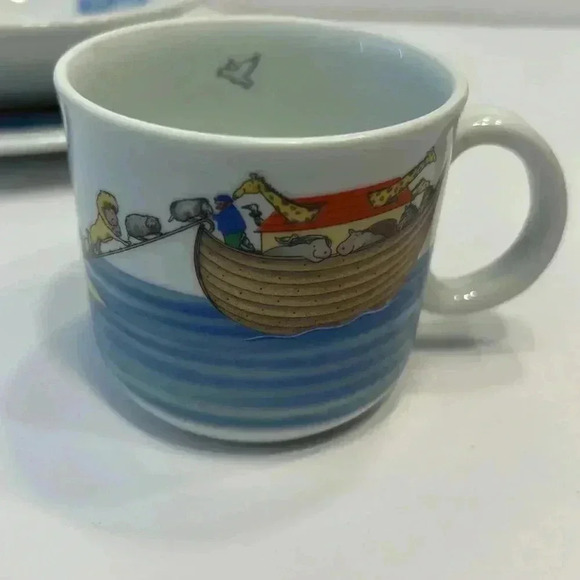 Royal Worcester Noah's Ark Child's Porcelain Dining Collection England Set 1983 - Picture 3 of 6